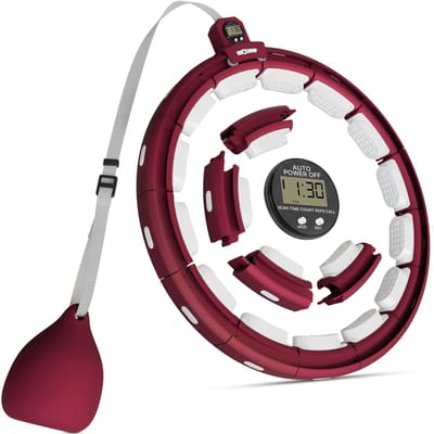 NEOLYMP Slimme hula-ring – timer, teller & calorietracker, verstelbaar 29–40 cm