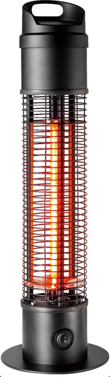 Blooboost Terrasverwarmer Elektrisch - Heater - Carbon - Staand - Waterbestendig - 1200W - Zwart