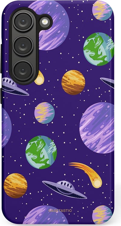 Casetastic Hoesje Geschikt voor Samsung S23 - Stijlvolle Beschermende Duo-layer Case - Ufo verkeer