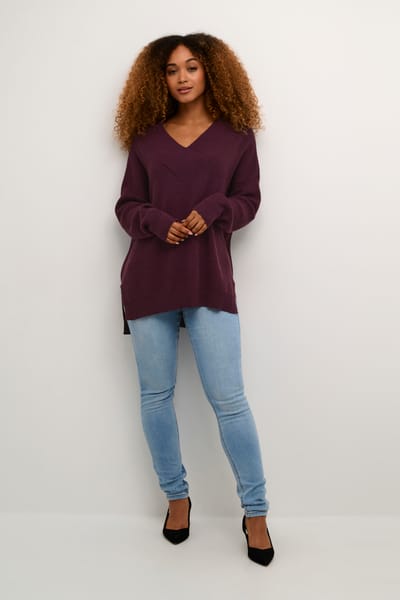 V-hals top voor dames CULTURE Olivia