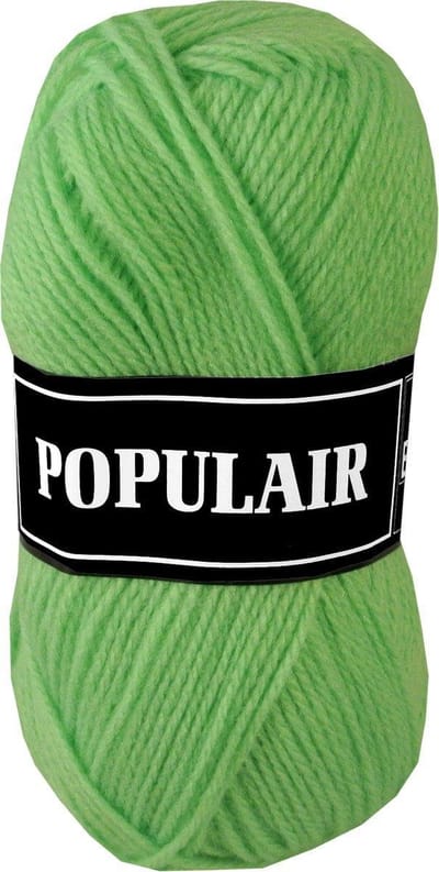 Beijer BV Populair acryl garen - fel groen (80) - pendikte 3,5 a 4mm - 10 bollen