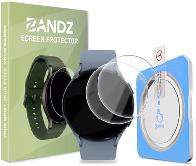 Bandz Gehard Glas Screenprotector (2 Pack) 44mm met One-Click installatietool – geschikt voor Samsung Galaxy Watch 5 44mm - Helder - Krasbestendig - Bubbelvrij