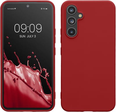 kwmobile telefoonhoesje geschikt voor Samsung Galaxy A54 5G - Hoesje voor smartphone - Back cover in rabarber rood