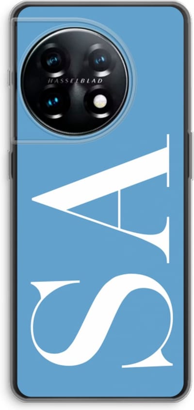 Gepersonaliseerd - Case Company® - Hoesje geschikt voor OnePlus 11 hoesje - Monogram N°2 - Soft Cover Telefoonhoesje - Bescherming aan alle Kanten en Schermrand
