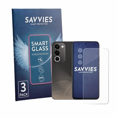 3 Stuks Savvies Screenprotector - geschikt voor realme C100 4G (Voor+Camera) - beschermfolie glas transparant