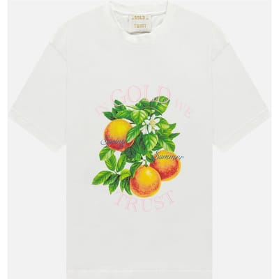In Gold We Trust The Orange White Maat: M | Tops Outlet | Unisex | Wit