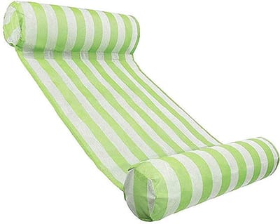 WVspecials Luxe Waterhangmat - Luchtmatras Zwembad Deluxe - Luchtbed zwembad - Groen