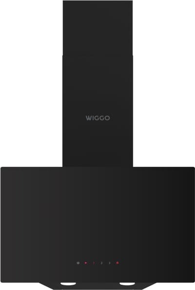 Wiggo WE-A531G(B) – Schuine Afzuigkap – 50 cm – Zwart Glas – Energieklasse A – Touch Control – ECO+ Design – 5 Jaar Garantie