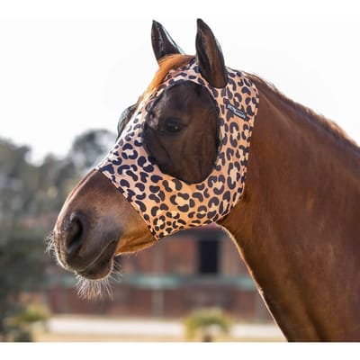 Vliegenmasker voor paard van lycra met oorkap Pro-Tech