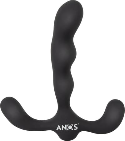 Anos Flexibele Prostaat Stimulatie met 3 Motors Vibrator Zwart