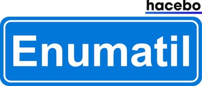 Hacebo - Plaatsnaam Sticker - 29x10 CM - Enumatil sticker - Verkeersborden sticker - grappige cadeaus - Enumatil