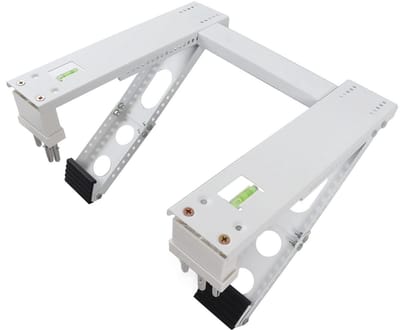 Dailygoods- Raam AC Unit Beugel Verstelbaar - Draagvermogen 100KG - Roestvrij Staal - Eenvoudige Montage - Geschikt voor Enkel/Dubbelhangende Ramen - Ondersteuning tot 38 Inch - Airconditioningsteun