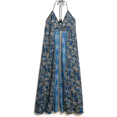 Lange jurk met paisleymotief voor dames Superdry St Tropez