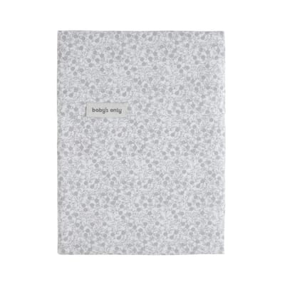 Baby's Only Wieglaken Flower - Nordic Blue/Wit - Met Bloemen motief - 80x100 cm - 100% katoen
