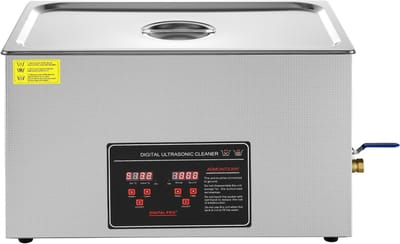 Ultrasoon Reiniger, met Digitale Timer en Verwarming, 30 L Professionele Sonische Reinigingsmachine van Roestvrij Staal voor Sieraden, Brillen, Horloges, Ringen, Kleine Onderdelen en Printplaten