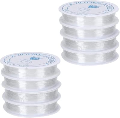 Elastisch touw van 120 m x 0,6 mm voor sieradenproductie - Stevig, rekbaar en scheurbestendig