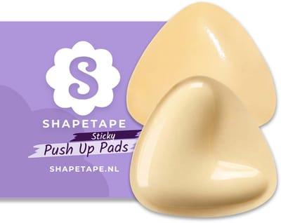 Sticky Push up pads - Bh vullng - Shapetape - 2 stuks - Herbruikbare Bh pads - Zelfklevend - plakbeha's - Bikini push up pads - Bikini vulling - Push-up bh's