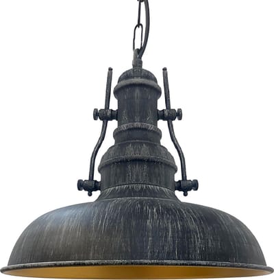 Bamyum Hanglamp Nota Ø31 cm, Koperkleur Vintage Hanglamp Eettafel Woonkamer, Hanglamp Industrieel Stijl