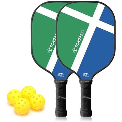 Pickleball Paddles Set Pickleball Ballen Perfect voor Pickleball Liefhebbers Natural Health 2 paddles