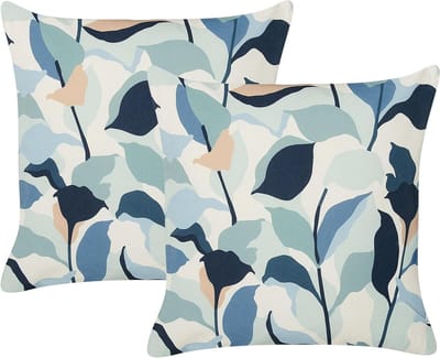 Tuinkussens Set - Sierkussens Buiten - Buiten Zitten - Waterbestendige Stof - 45 x 45 cm - Blauw