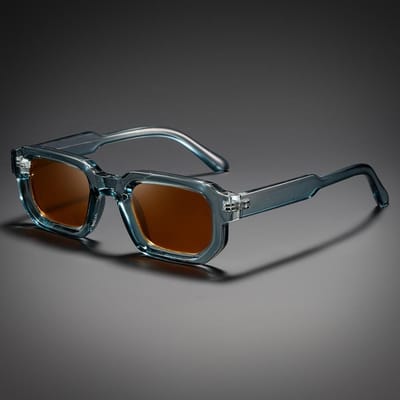 Heren Vintage Rechthoekig Montuur Zonnebril Mode Retro Zonnebril Luxe Merk Design Uv400 Shades Brillen Dames Goggles