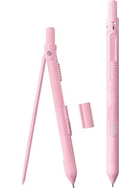 RVS Passer Roze – Voor Studie, School, Werk & Hobby – Cirkels tot diameter 26cm