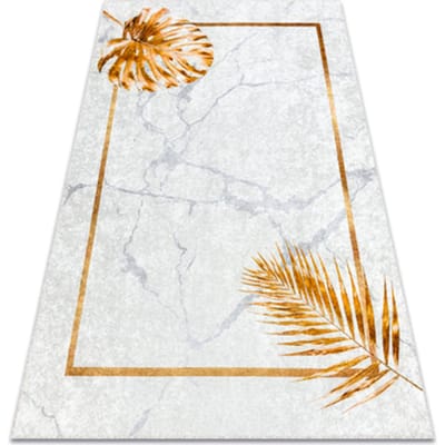 Kleden Rugsx MIRO 51518.806 tapijt wasbaar Bladeren, kader anti 80x150 cm