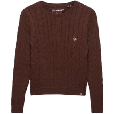 Superdry - Essentials SD&CO Kabelgebreide Trui - Dames - Sweaters