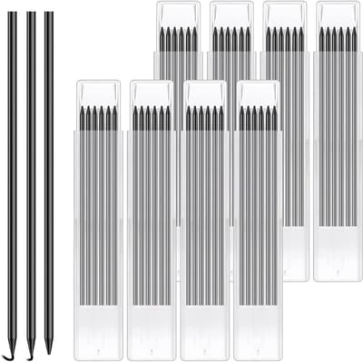 48-Pack Industrieel Houtbewerking Potlood Leads 2.8mm - Vullingen voor Diepe Gaten, Bouw en Architectonisch Tekenwerk