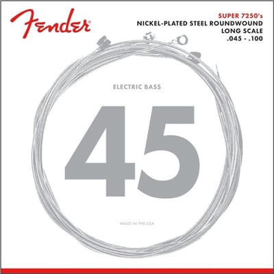 Fender 7250ML Bassnaren Nickel-Plated Steel (45-100) Medium/Light