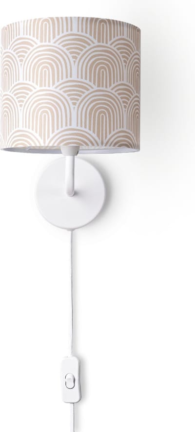 Paco Home - Luca - Wandlamp - Nachtlampje - Luxe Stoffen Lampenkap