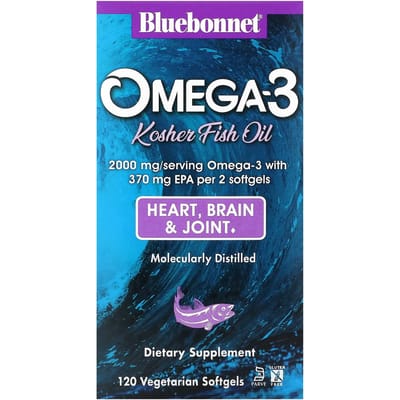 Omega-3 Kosher Visolie, Groente Softgels, 120 (1.000 mg per softgel)