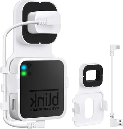 Beschermende Wandmontage voor Blink Sync Module en Beveiligingscamera, Ideale Socket Bevestiging voor Wi-Fi Hub en Camera's