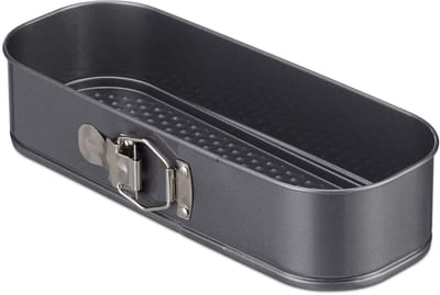 Doodadeals® Springvorm Cake - Cakeblik - Bakblik Rechthoek - Hittebestendig met anti-aanbaklaag - 31 x 12 cm