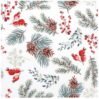 Servet "Winter Botanicals"