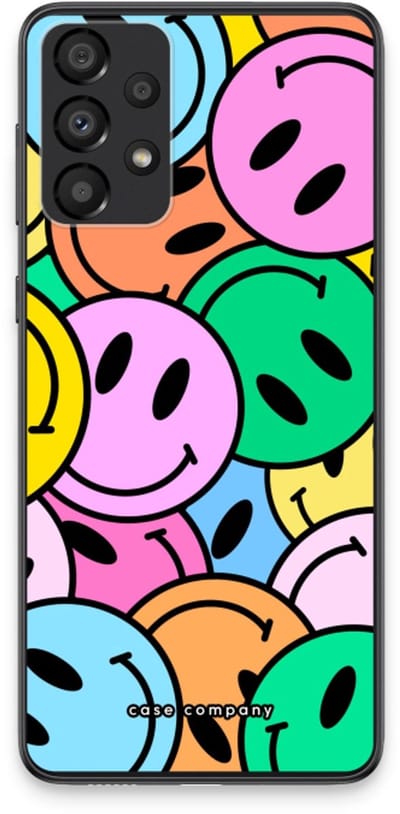 Case Company® - Hoesje geschikt voor Samsung Galaxy A33 5G hoesje - Smiley N°1 - Soft Cover Telefoonhoesje - Bescherming aan alle Kanten en Schermrand