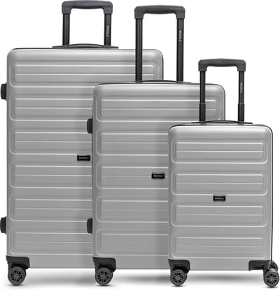 Redolz Essentials 08 3-SET 4 wielen Kofferset 3-delig - Harde bagage - TSA slot - silver-colored 2