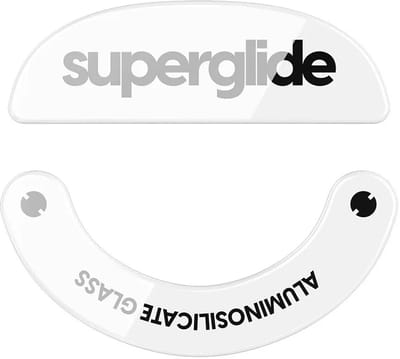 Superglide Glass Skates for Pulsar X2 Wireless/X2 Wireless Mini White - Muisvoeten - Voor Pulsar X2-H eS - Gemaakt van glas - Wit