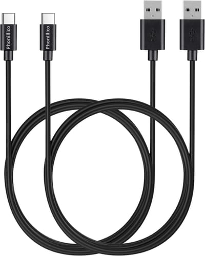 2x USB C naar USB C Kabel Zwart - 1 meter - Oplaadkabel voor Samsung Galaxy M56 5G / M55 5G / M33 5G / M23 5G / M15 5G / M14 5G / F56 5G / F55 5G / F23 / F16 5G / F15 5G / C55 5G