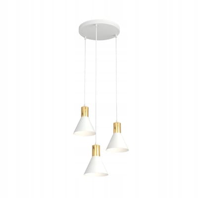 Emibig ROSA 3 PREM WH hanglamp wit - 3xE27, metaal, in hoogte verstelbaar