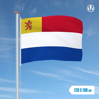 Vlag Nederland met inzet Zuid-Holland 120x180cm