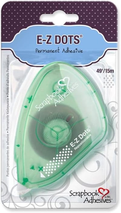E-Z Dots Dispenser - Herpositioneerbare Dubbelzijdige Lijmstift voor Scrapbooken en Kaarten Maken