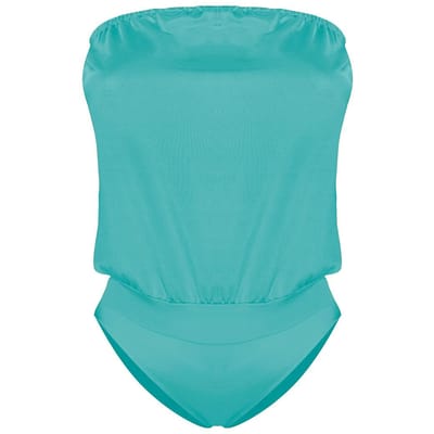 Dames HOT Zwempak Strand Monokini Badpak Badkleding Bikini 2XL hemelsblauwe kleur