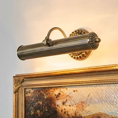 Lindby - Wandlamp - 2lichts - Metaal - H: 14.5 cm - E14 - antiek messing