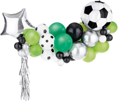 Partydeco - ballonnen - Ballonslinger Voetbal - 150 x 126 cm - WK voetbal 2026