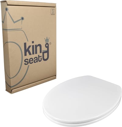 Slim Design Universele Wc-bril - Wit voor een Hygiënische Badkamer