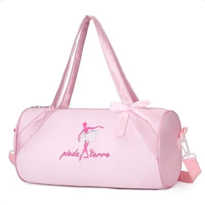 Dailygoods- Balletdanstas Roze - Schoudertas - Handtas - Dansschoenen - Tutu - Geborduurd Design - Duurzaam Materiaal - Dans Tas