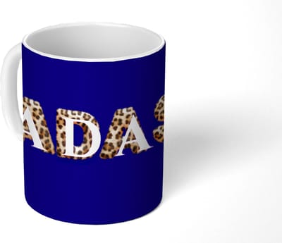Mok - Koffiemok - Badass - Panterpint - Schaduw - Roze - Mokken - 350 ML - Beker - Koffiemokken - Theemok - Mok met Tekst