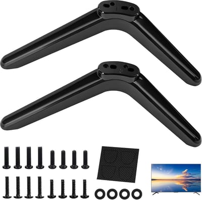 Televisie Montage Basis - TV Voeten - Stabiele Bevestiging - Anti-kantel Mechanisme - 32-55 inch - Mat Zwart