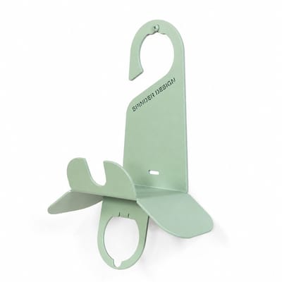 Spinder Design Hosé Kabel- en Tuinslanghouder – Wandhouder voor Tuinslang, Verlengsnoer en EV-Laadkabel – Dusty Green - Staal